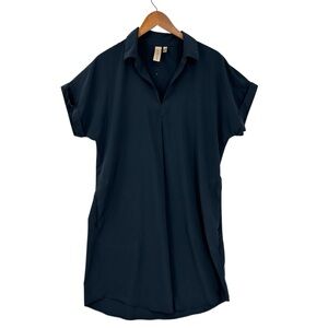 INDYEVA Frivol Shirt Dress Short Sleeve Collared Pockets Travel